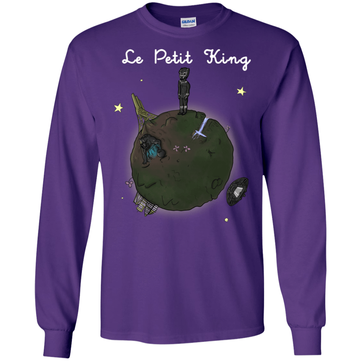 T-Shirts Purple / S Le Petit Prince Of Wakanda Men's Long Sleeve T-Shirt