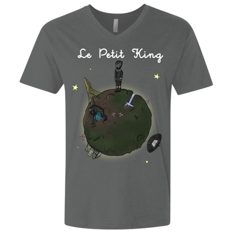 T-Shirts Heavy Metal / X-Small Le Petit Prince Of Wakanda Men's Premium V-Neck