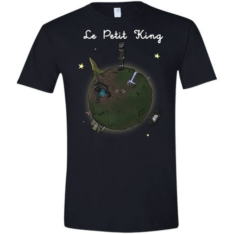 T-Shirts Black / X-Small Le Petit Prince Of Wakanda Men's Semi-Fitted Softstyle