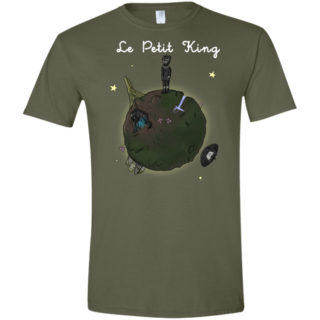 T-Shirts Military Green / S Le Petit Prince Of Wakanda Men's Semi-Fitted Softstyle