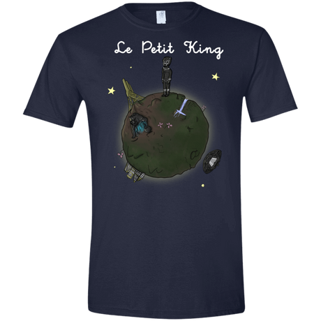 T-Shirts Navy / X-Small Le Petit Prince Of Wakanda Men's Semi-Fitted Softstyle