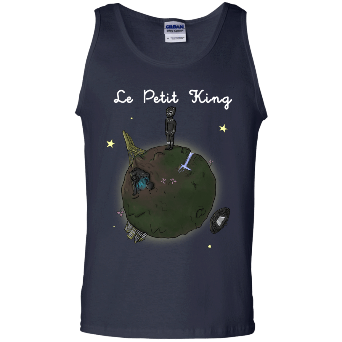 T-Shirts Navy / S Le Petit Prince Of Wakanda Men's Tank Top