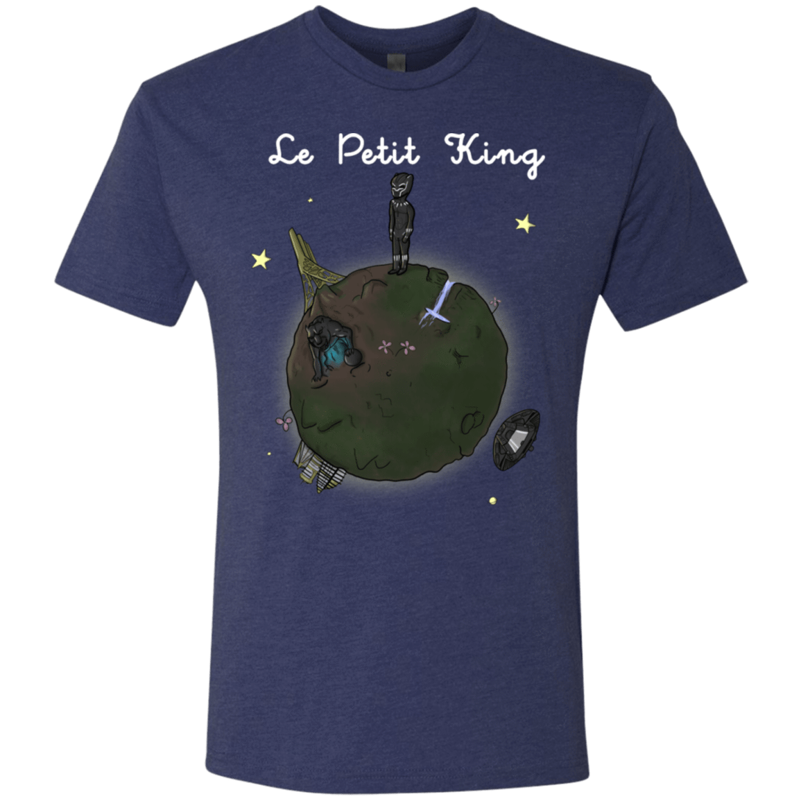T-Shirts Vintage Navy / S Le Petit Prince Of Wakanda Men's Triblend T-Shirt