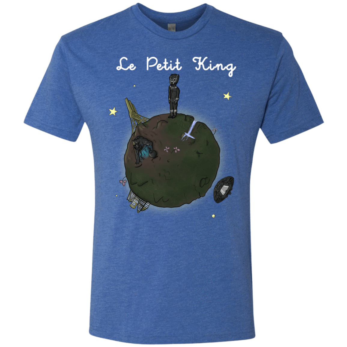 T-Shirts Vintage Royal / S Le Petit Prince Of Wakanda Men's Triblend T-Shirt