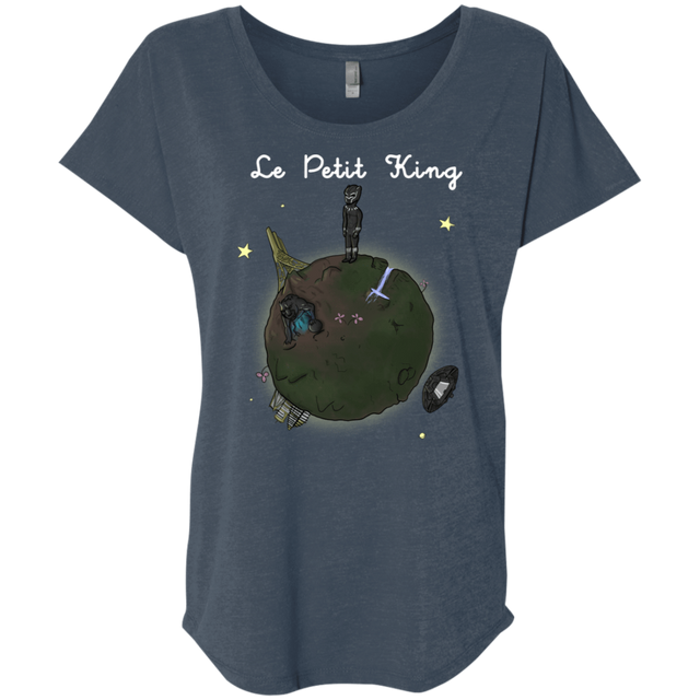 T-Shirts Indigo / X-Small Le Petit Prince Of Wakanda Triblend Dolman Sleeve