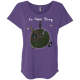 T-Shirts Purple Rush / X-Small Le Petit Prince Of Wakanda Triblend Dolman Sleeve