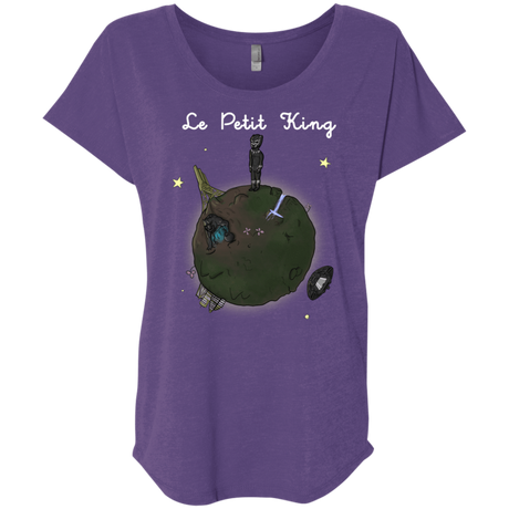 T-Shirts Purple Rush / X-Small Le Petit Prince Of Wakanda Triblend Dolman Sleeve