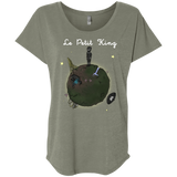 T-Shirts Venetian Grey / X-Small Le Petit Prince Of Wakanda Triblend Dolman Sleeve