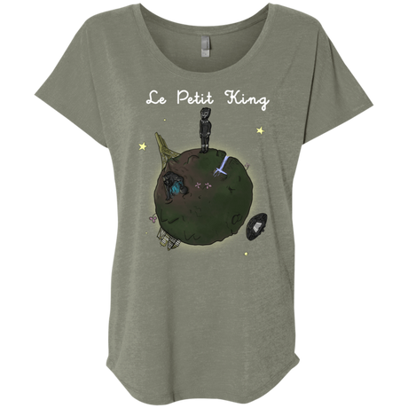 T-Shirts Venetian Grey / X-Small Le Petit Prince Of Wakanda Triblend Dolman Sleeve