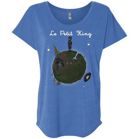T-Shirts Vintage Royal / X-Small Le Petit Prince Of Wakanda Triblend Dolman Sleeve