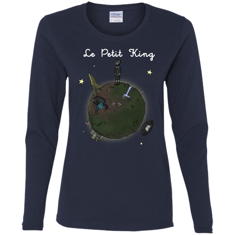 T-Shirts Navy / S Le Petit Prince Of Wakanda Women's Long Sleeve T-Shirt