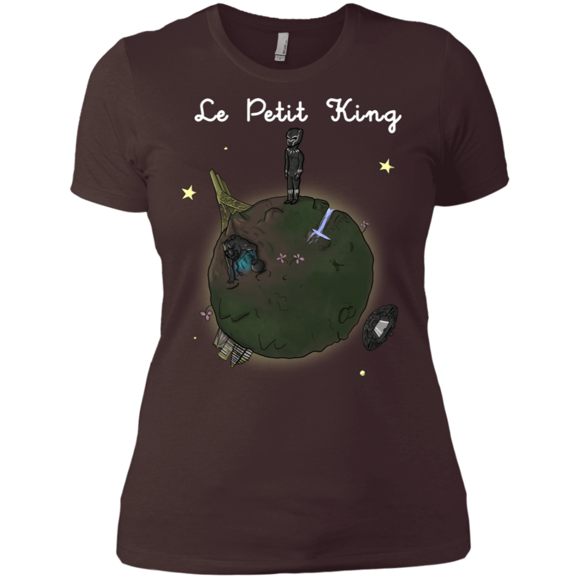 T-Shirts Dark Chocolate / X-Small Le Petit Prince Of Wakanda Women's Premium T-Shirt
