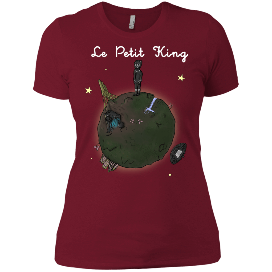 T-Shirts Scarlet / S Le Petit Prince Of Wakanda Women's Premium T-Shirt