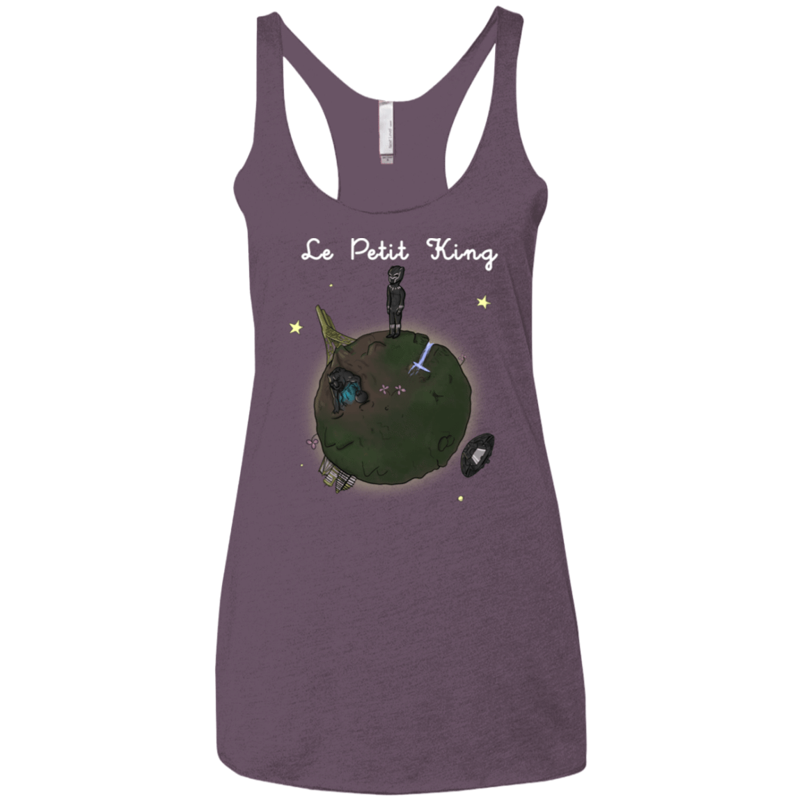 T-Shirts Vintage Purple / X-Small Le Petit Prince Of Wakanda Women's Triblend Racerback Tank