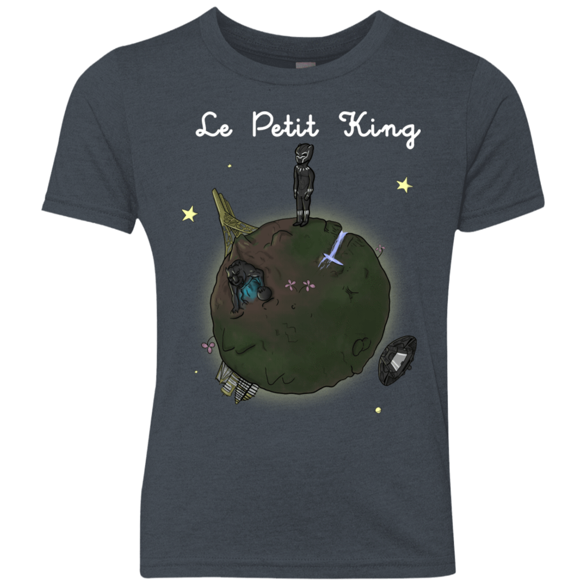 T-Shirts Vintage Navy / YXS Le Petit Prince Of Wakanda Youth Triblend T-Shirt