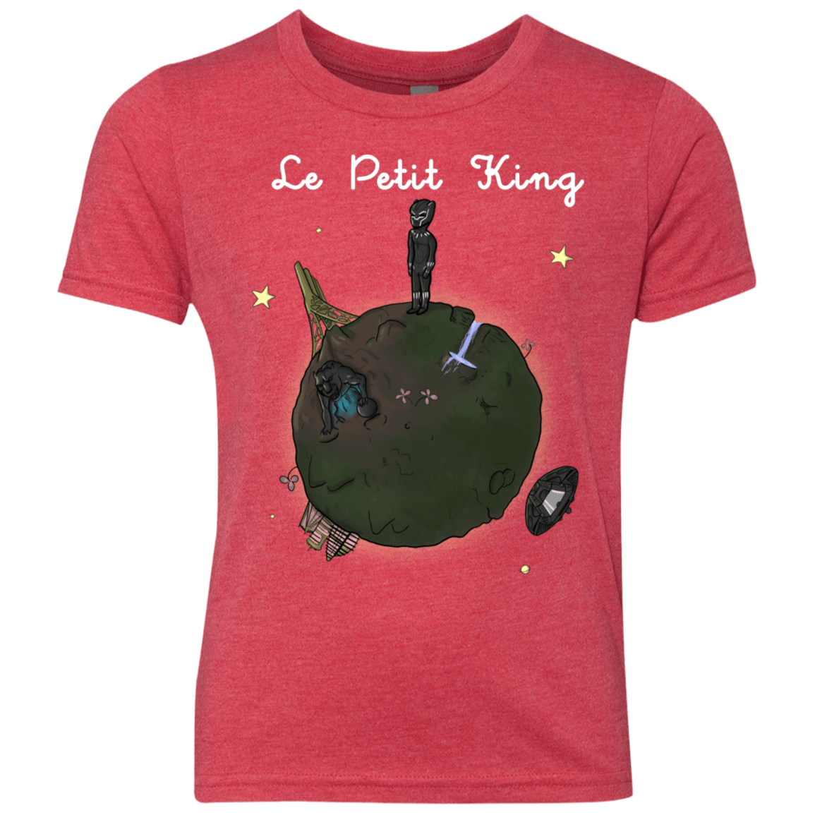 T-Shirts Vintage Red / YXS Le Petit Prince Of Wakanda Youth Triblend T-Shirt