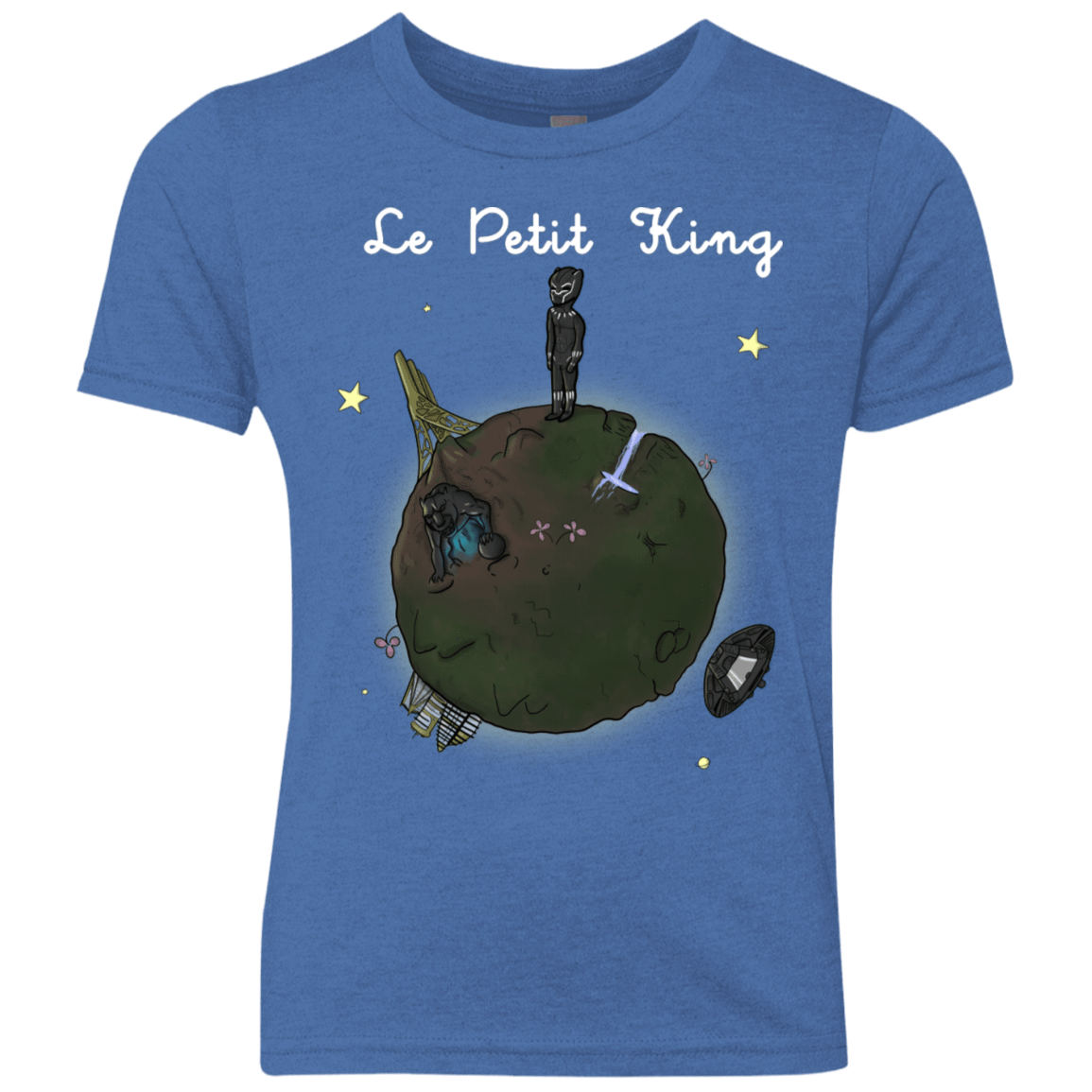 T-Shirts Vintage Royal / YXS Le Petit Prince Of Wakanda Youth Triblend T-Shirt