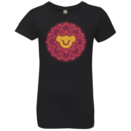 T-Shirts Black / YXS Leaf Mane Mandala Girls Premium T-Shirt