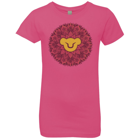 T-Shirts Hot Pink / YXS Leaf Mane Mandala Girls Premium T-Shirt