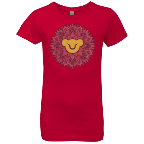 T-Shirts Red / YXS Leaf Mane Mandala Girls Premium T-Shirt
