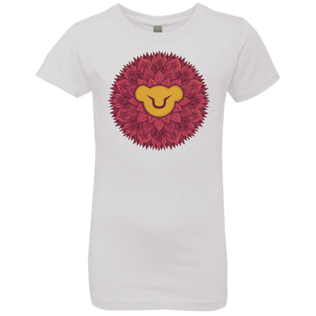 T-Shirts White / YXS Leaf Mane Mandala Girls Premium T-Shirt