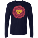 T-Shirts Midnight Navy / Small Leaf Mane Mandala Men's Premium Long Sleeve