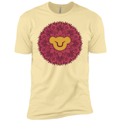 T-Shirts Banana Cream / X-Small Leaf Mane Mandala Men's Premium T-Shirt