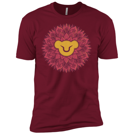 T-Shirts Cardinal / X-Small Leaf Mane Mandala Men's Premium T-Shirt