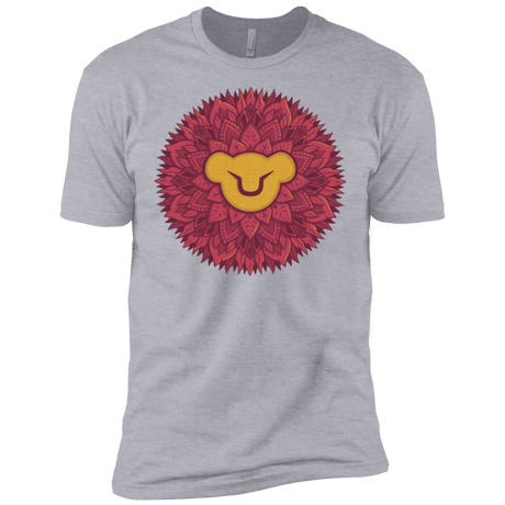 T-Shirts Heather Grey / X-Small Leaf Mane Mandala Men's Premium T-Shirt