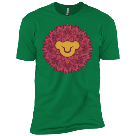 T-Shirts Kelly Green / X-Small Leaf Mane Mandala Men's Premium T-Shirt