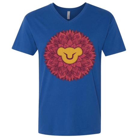 T-Shirts Royal / X-Small Leaf Mane Mandala Men's Premium V-Neck