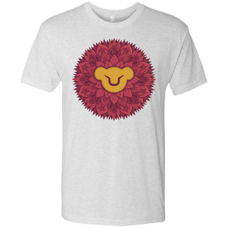 T-Shirts Heather White / Small Leaf Mane Mandala Men's Triblend T-Shirt