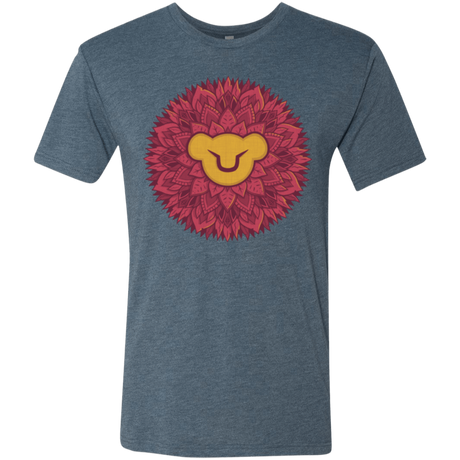 T-Shirts Indigo / Small Leaf Mane Mandala Men's Triblend T-Shirt