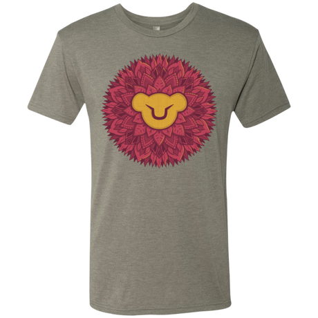 T-Shirts Venetian Grey / Small Leaf Mane Mandala Men's Triblend T-Shirt