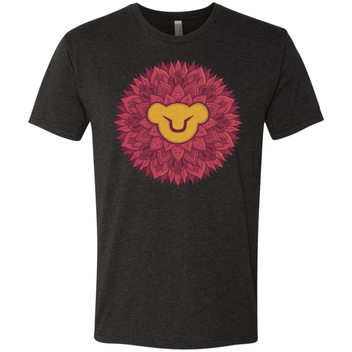 T-Shirts Vintage Black / Small Leaf Mane Mandala Men's Triblend T-Shirt