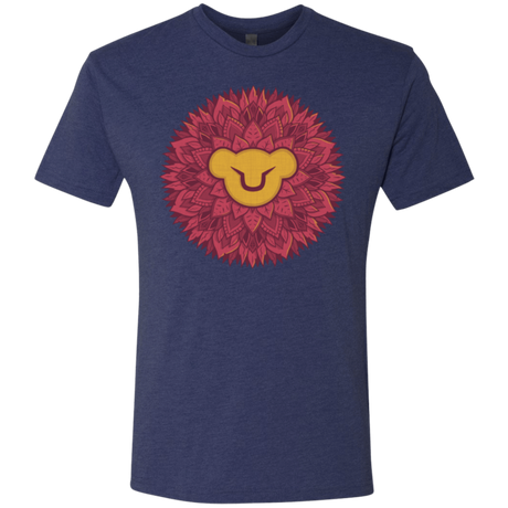 T-Shirts Vintage Navy / Small Leaf Mane Mandala Men's Triblend T-Shirt