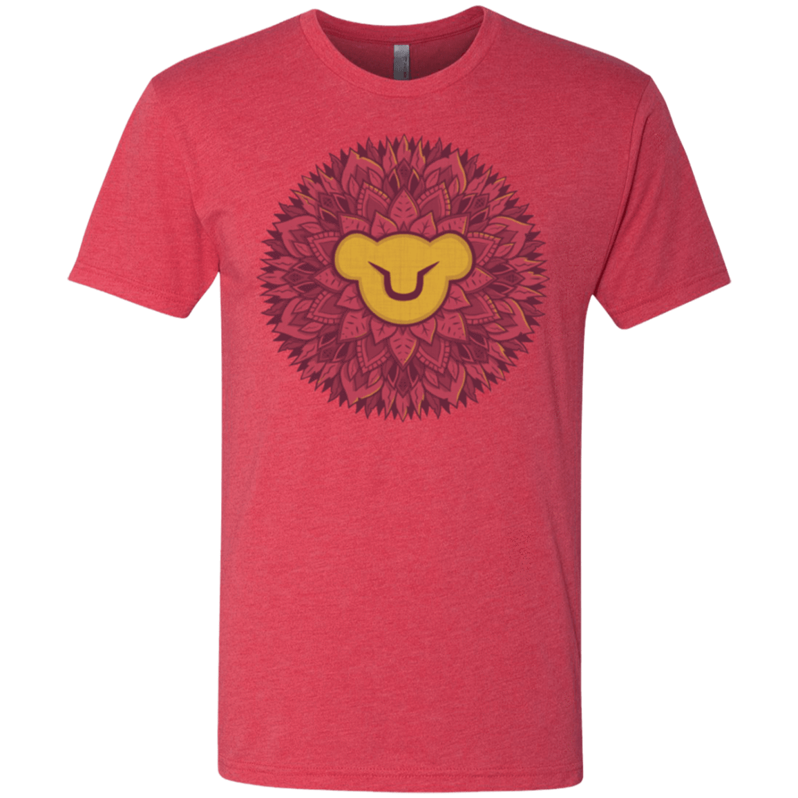 T-Shirts Vintage Red / Small Leaf Mane Mandala Men's Triblend T-Shirt