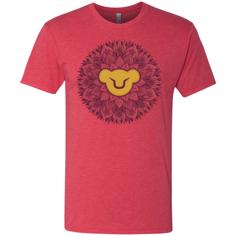 T-Shirts Vintage Red / Small Leaf Mane Mandala Men's Triblend T-Shirt
