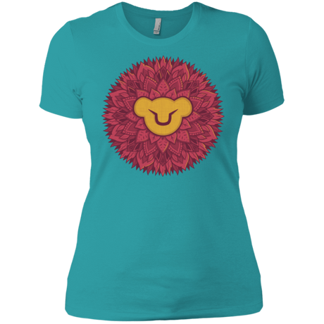 T-Shirts Tahiti Blue / X-Small Leaf Mane Mandala Women's Premium T-Shirt