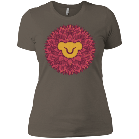 T-Shirts Warm Grey / X-Small Leaf Mane Mandala Women's Premium T-Shirt