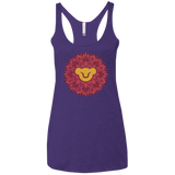 T-Shirts Purple / X-Small Leaf Mane Mandala Women's Triblend Racerback Tank