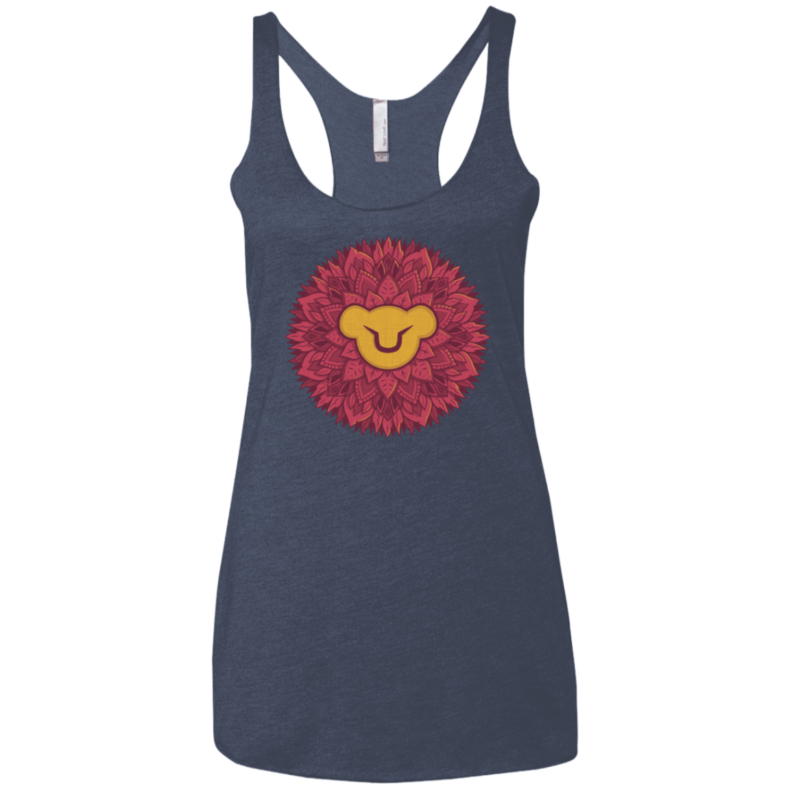 Leaf Mane Mandala Women's Triblend Racerback Tank