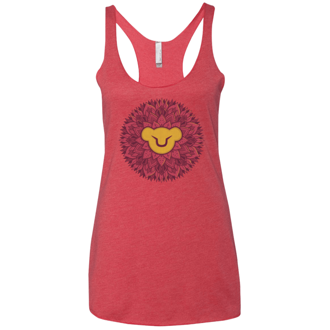 Leaf Mane Mandala Women's Triblend Racerback Tank