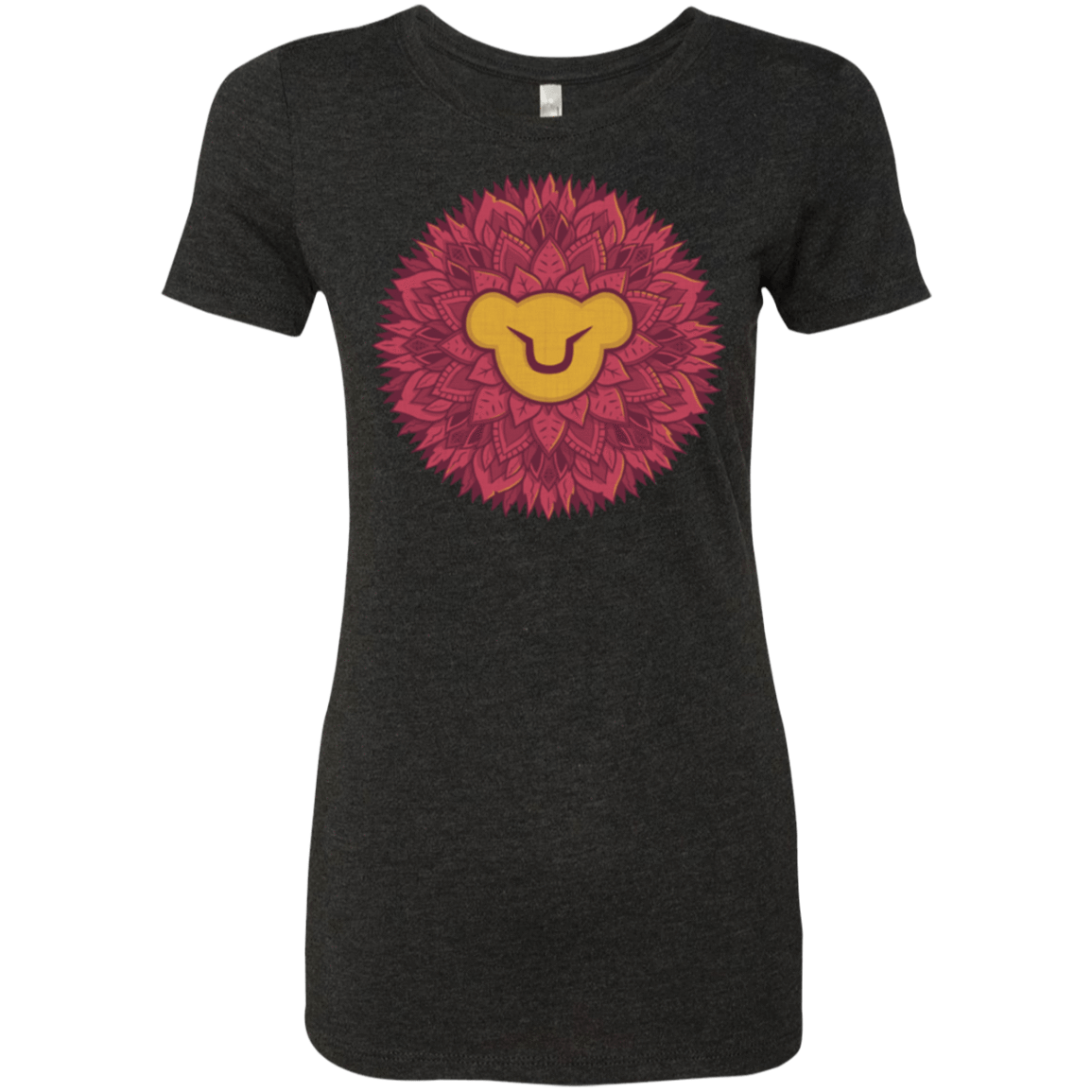 T-Shirts Vintage Black / Small Leaf Mane Mandala Women's Triblend T-Shirt