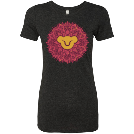 T-Shirts Vintage Black / Small Leaf Mane Mandala Women's Triblend T-Shirt
