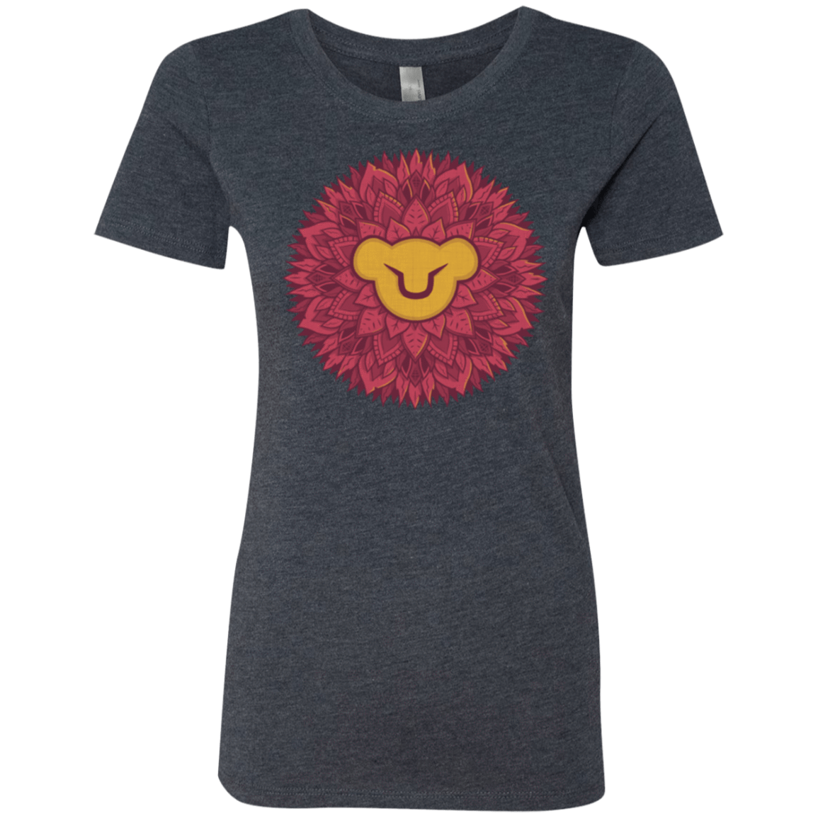 T-Shirts Vintage Navy / Small Leaf Mane Mandala Women's Triblend T-Shirt