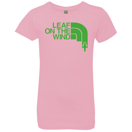 T-Shirts Light Pink / YXS Leaf on the Wind Girls Premium T-Shirt