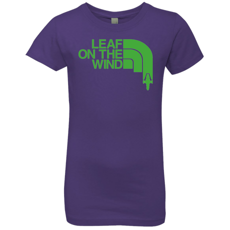 T-Shirts Purple Rush / YXS Leaf on the Wind Girls Premium T-Shirt