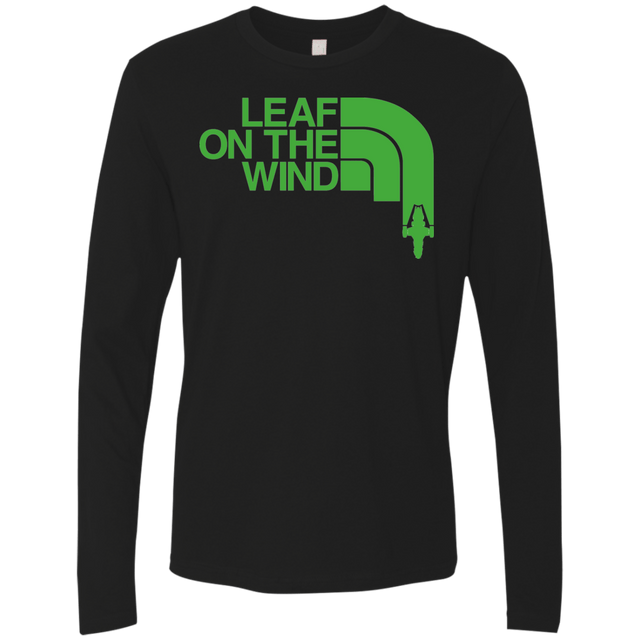 T-Shirts Black / Small Leaf on the Wind Men's Premium Long Sleeve