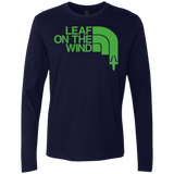T-Shirts Midnight Navy / Small Leaf on the Wind Men's Premium Long Sleeve